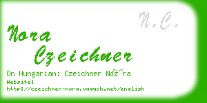 nora czeichner business card